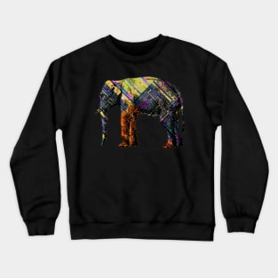 Elephant Tribal Pattern Crewneck Sweatshirt